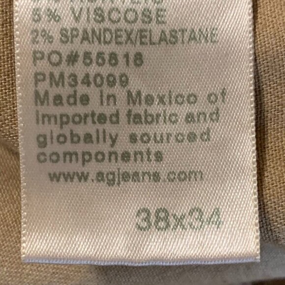 Adriano Goldschmied Men's Everett Slim Straight Cotton Corduroy Size 38x25 - Picture 10 of 14